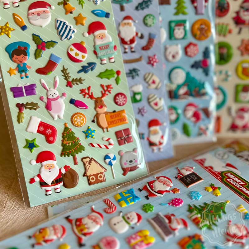 Adventskalender Füllung für Kinder - Kleine Geschenke - Weihnachtssticker
