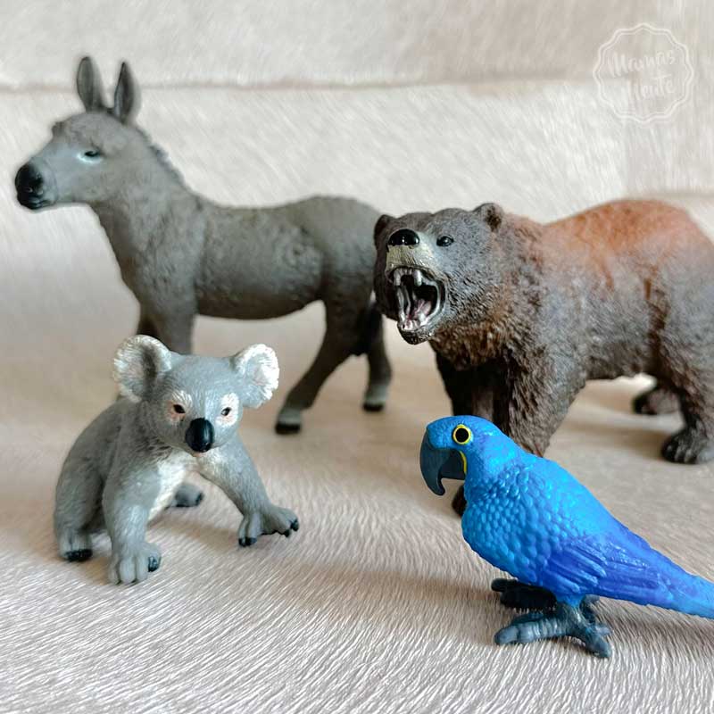 Adventskalender Füllung für Kinder - Kleine Geschenke - Tierfiguren