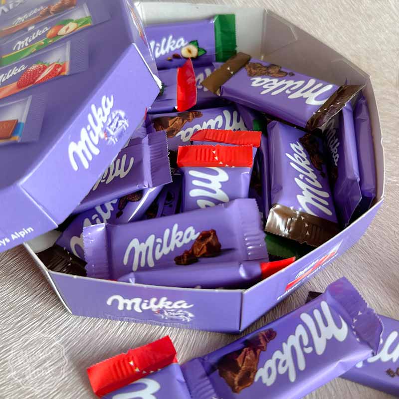 Adventskalender Füllung für Kinder - Süßigkeiten - Milka Naps